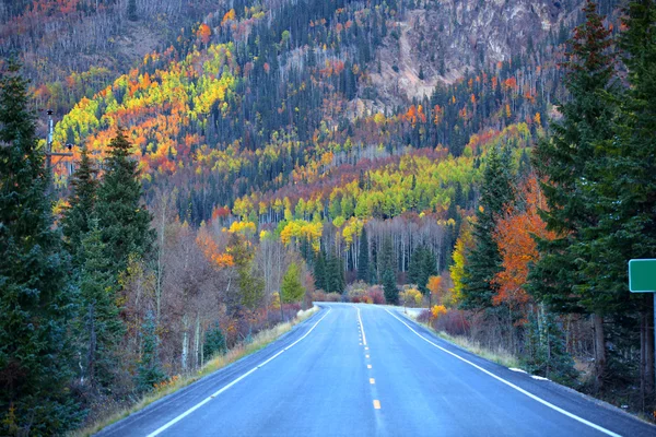 Camino alto de millones de dólares en otoño —  Fotos de Stock