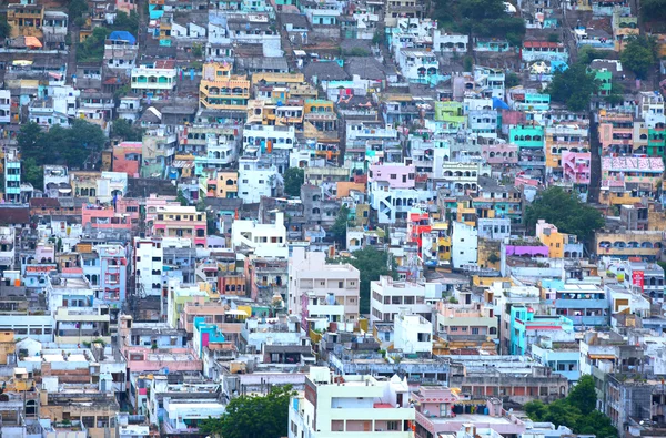 Casas coloridas em Vijayawada — Fotografia de Stock