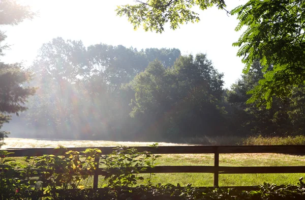 Early morning sun rays — Stock Photo, Image