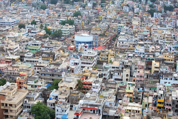 Вид с воздуха на город Виджаявада — стоковое фото