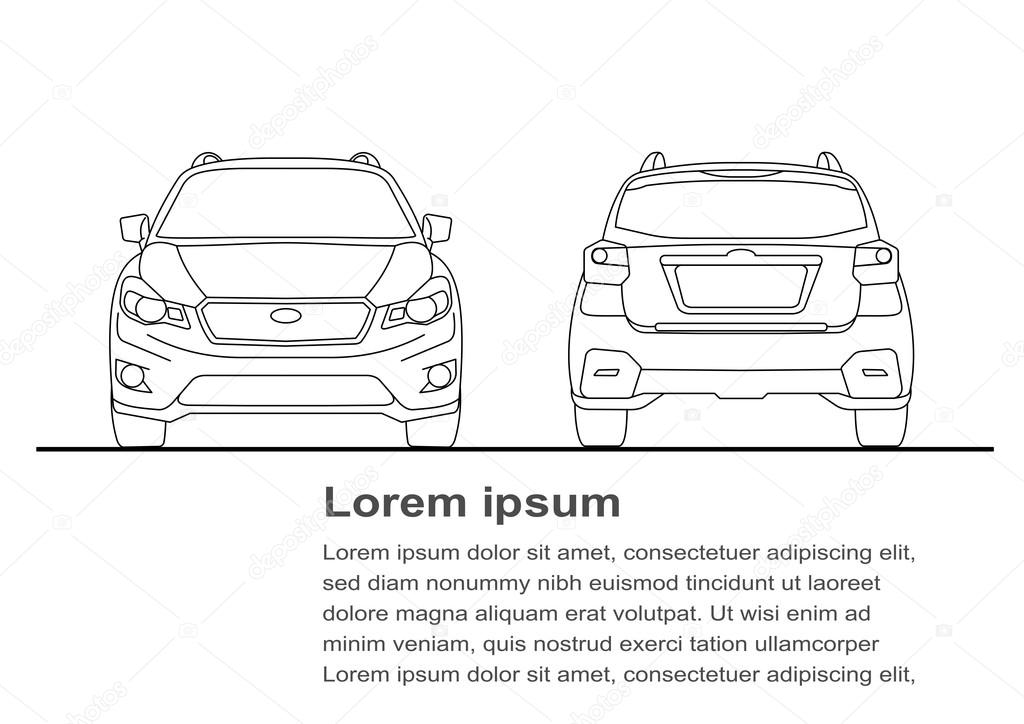 Car line art