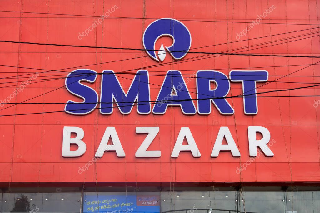 Bengaluru , Karnataka, India -June 30, 2025 : Reliance Smart Bazaar is a super market chain spread across 950 cities in India.