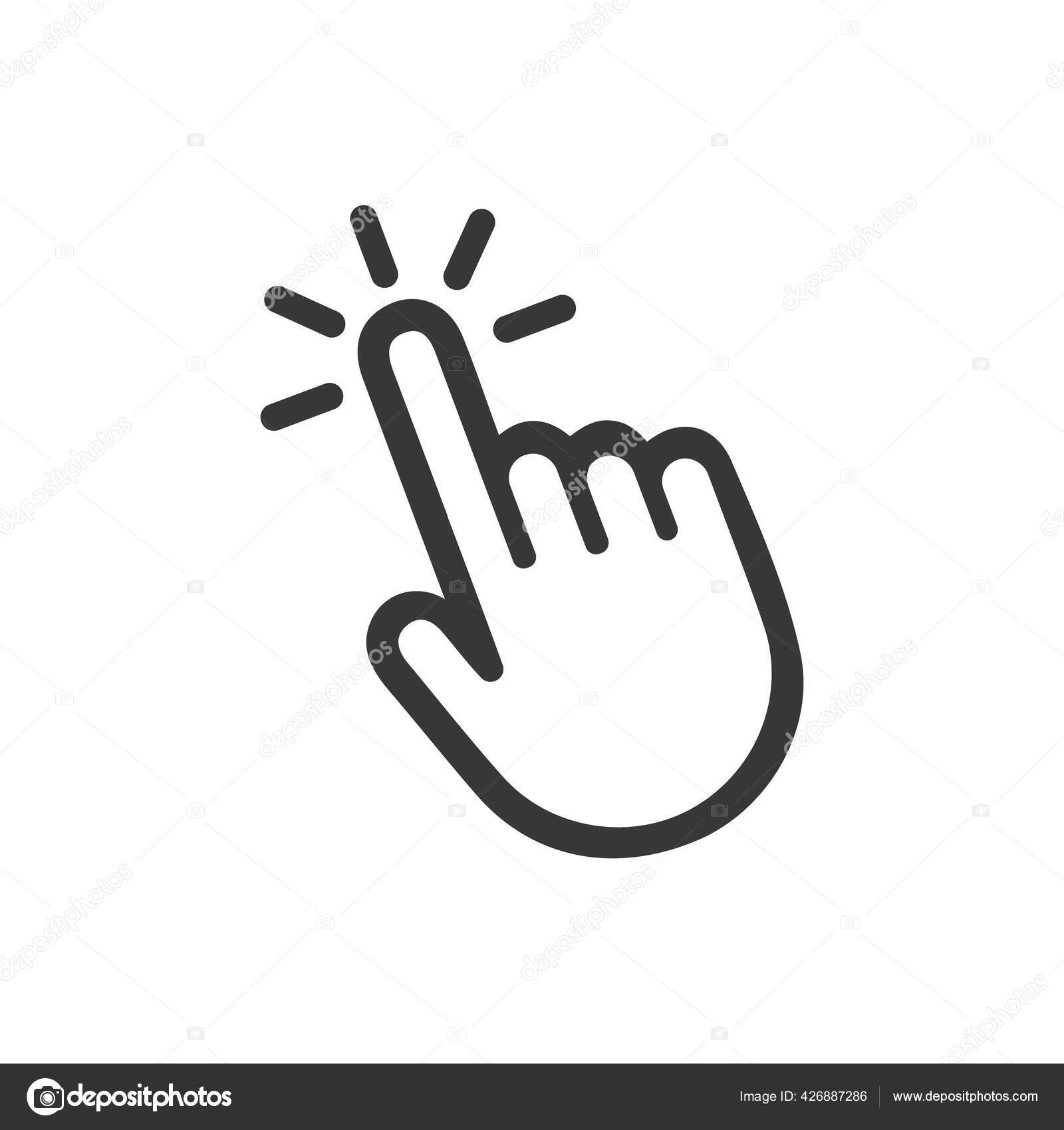 Click icon. Cursor icon stock vector. Illustration of concept - 185130678