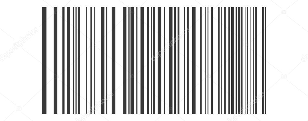 barcode. Vector illustration isolated on white background