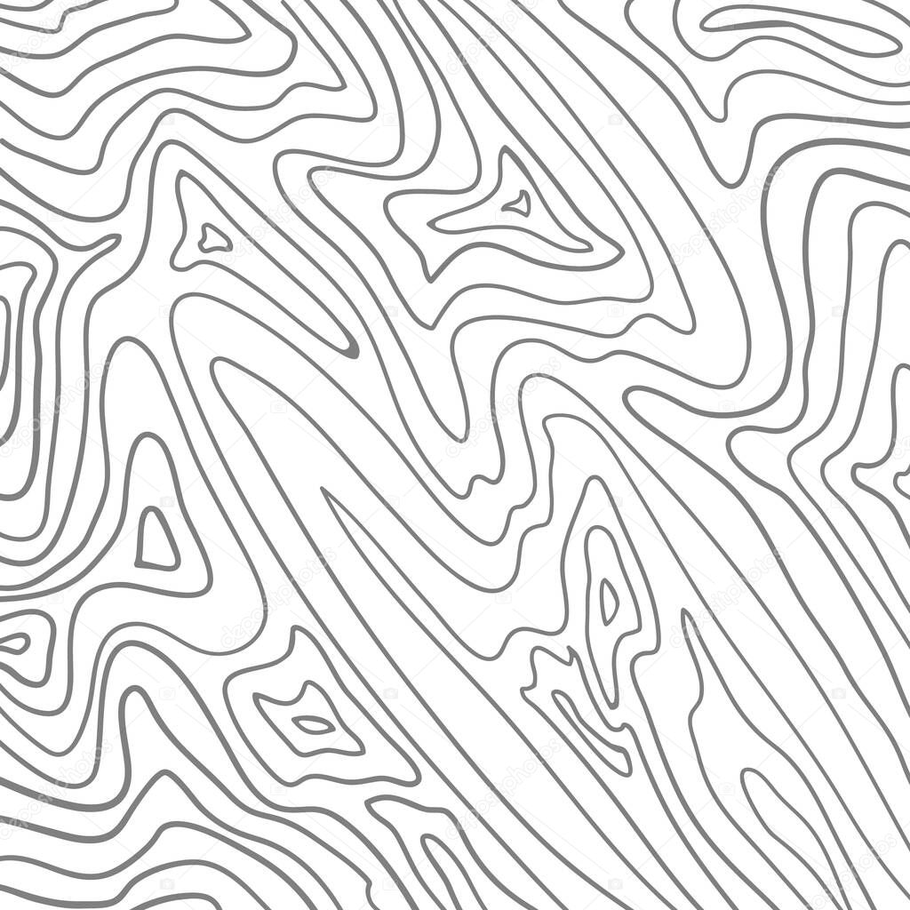 Topographic map contour vector mountains. Relief background. Contour map of the area. Vector outline background