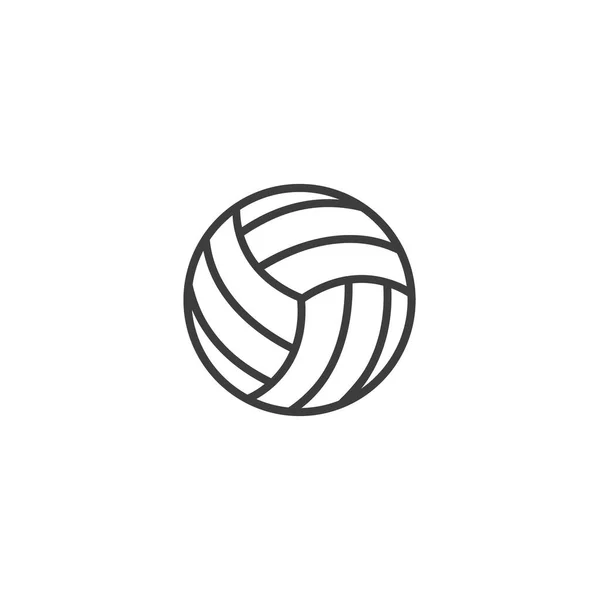 Икона волейбола, логотип волейбола изолирован на белом фоне. Векторная иллюстрация — стоковый вектор