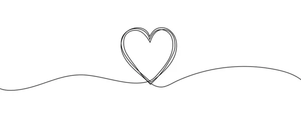 Heart Sketch Doodle Hand Drawn Heart Vector Illustration Isolated White — Stock Vector