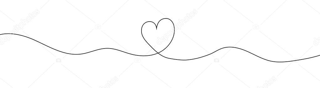 Heart sketch doodle, hand drawn heart. Vector illustration isolated on white background. Valentine's Day. Love