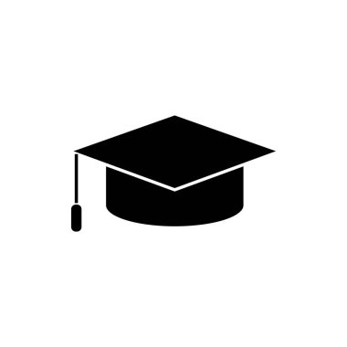 Konfederasyon mezuniyet yüzbaşısı. Bir eğitim kurumu veya okuldan mezun olmanın sembolü. Beyaz arkaplanda izole edilmiş düz biçimdeki vektör illüstrasyonu