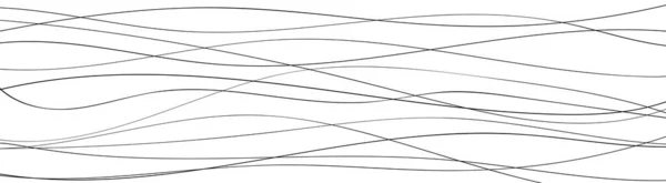 Sottile linea sfondo ondulato. Illustrazione vettoriale. Disegnato a mano. — Vettoriale Stock