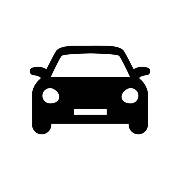 Иконка Автомобиля Изолирована Белом Фоне Векторная Иллюстрация — стоковый вектор