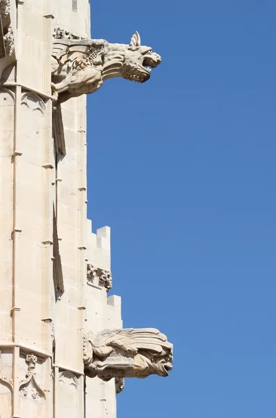 Gárgulas no monumento La Lonja em Palma de Maiorca — Fotografia de Stock