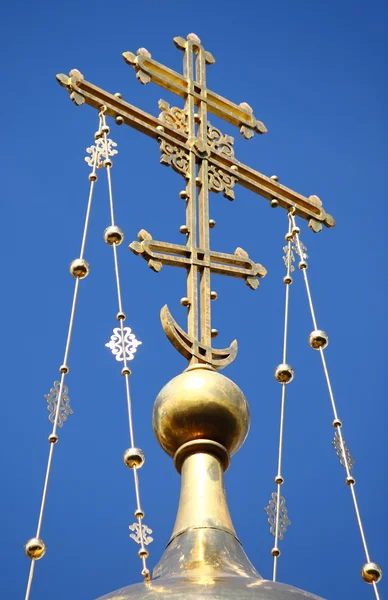 Cross in the Church of the Saviour on Spilled Blood in Saint Petersburg — Stock Photo, Image