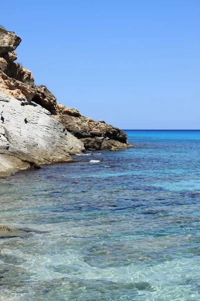 Spiaggia mediterranea a Maiorca — Foto Stock