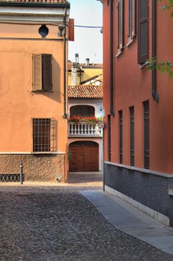 Mantua, İtalya şehir merkezinin manzarası