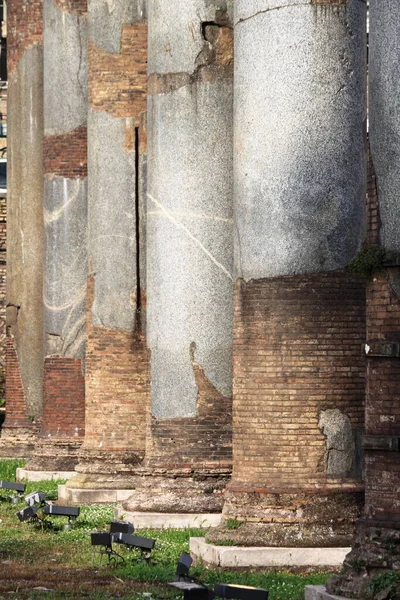 Säulen Der Basilika Ulpia Rom Italien — Stockfoto