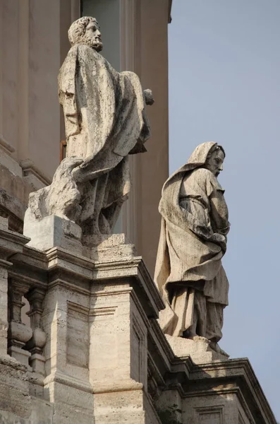 Fasáda Kostela Marie Loreta Římě Itálie — Stock fotografie