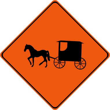 Barouche sembollü uyarı işareti