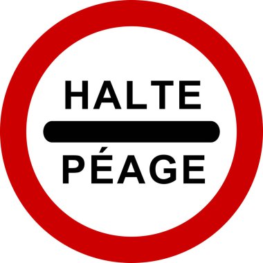 Ödeme gişesi tabelasında dur