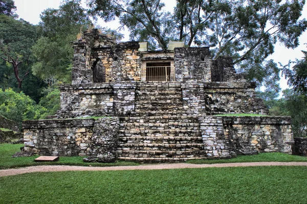 Ruiny Świątyni Xiv Palenque Chiapas Meksyk — Zdjęcie stockowe