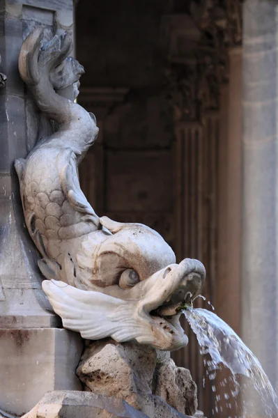 Fontána Pantheonu v Římě — Stock fotografie