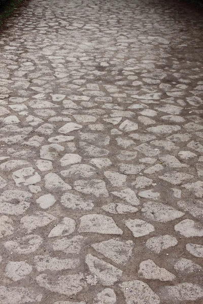 在罗马 意大利的庇路鹅卵石路面 — 图库照片