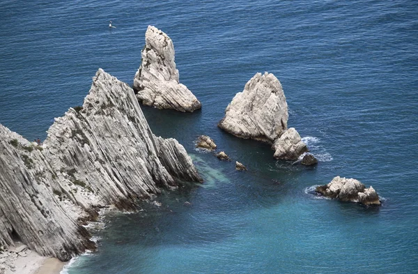 Due sorelle scogliere sul Monte Conero — Foto Stock