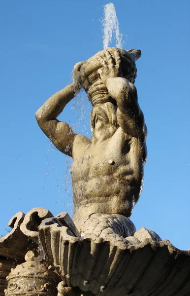 Fontána Triton v Římě — Stock fotografie