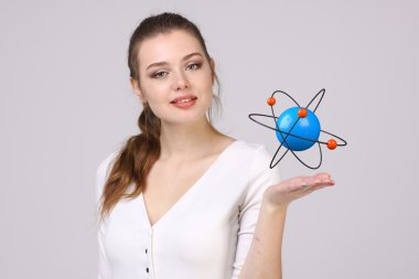 Kadın bilim atom modeli, araştırma kavramı ile