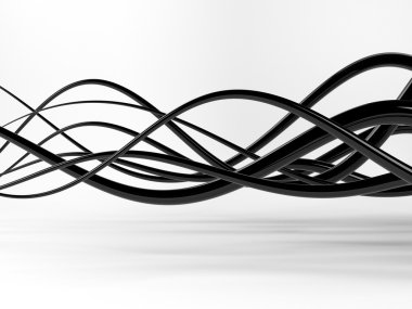 Siyah elektrik telleri veya özet satırları