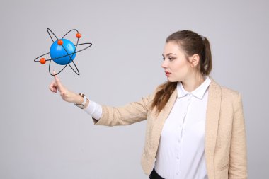 Kadın bilim atom modeli, araştırma kavramı ile