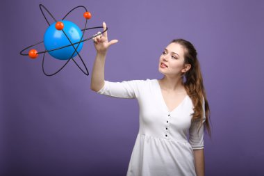 Kadın bilim atom modeli, araştırma kavramı ile