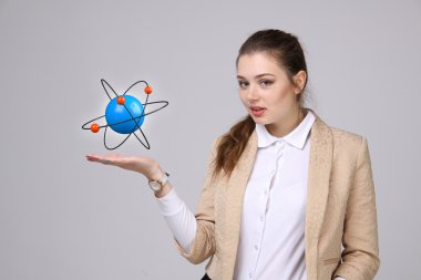 Kadın bilim atom modeli, araştırma kavramı ile