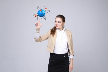 Kadın bilim atom modeli, araştırma kavramı ile