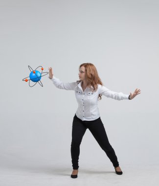 Kadın bilim atom modeli, araştırma kavramı ile