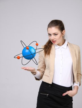 Kadın bilim atom modeli, araştırma kavramı ile