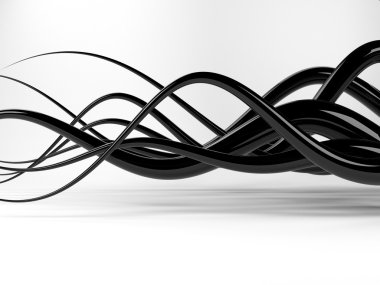 Siyah elektrik telleri veya özet satırları