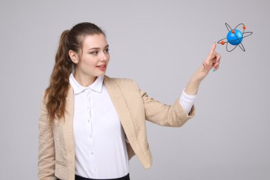 Kadın bilim atom modeli, araştırma kavramı ile