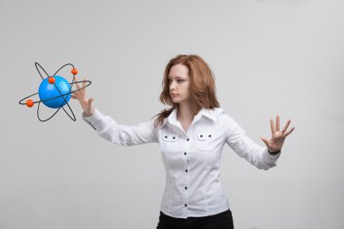 Kadın bilim atom modeli, araştırma kavramı ile