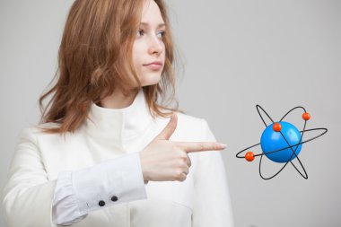 Kadın bilim atom modeli, araştırma kavramı ile