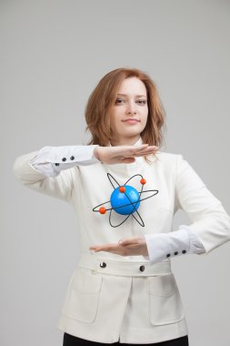 Kadın bilim atom modeli, araştırma kavramı ile