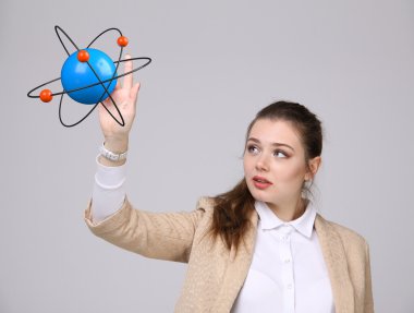 Kadın bilim atom modeli, araştırma kavramı ile