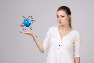 Kadın bilim atom modeli, araştırma kavramı ile