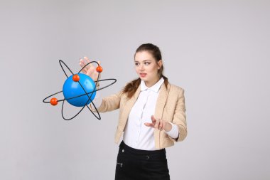 Kadın bilim atom modeli, araştırma kavramı ile