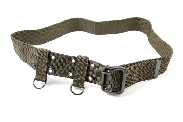 Military belt isolated on a white background — Stock Photo, Image