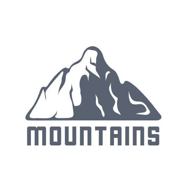 Logo des montagnes, illustration vectorielle — Image vectorielle