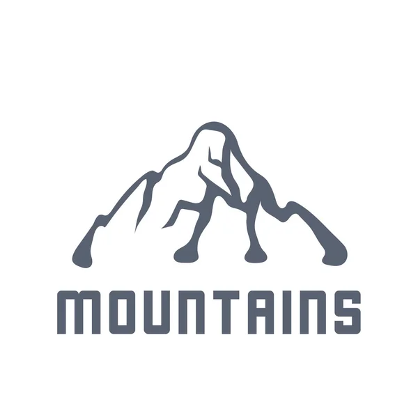 Логотип гор, векторная иллюстрация — стоковый вектор