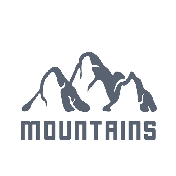 Logo des montagnes, illustration vectorielle — Image vectorielle