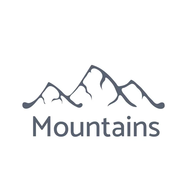 Logotipo de montanhas, ilustração vetorial — Vetor de Stock