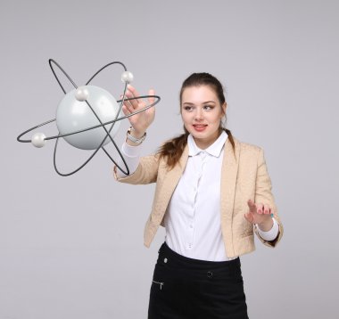 Kadın bilim atom modeli, araştırma kavramı ile